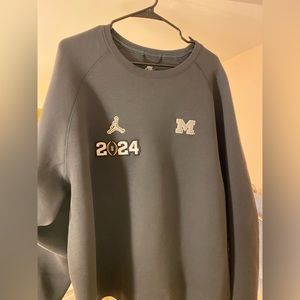 Medium 2024 Jordan Michigan Wolverines College Football Playoff Crewneck